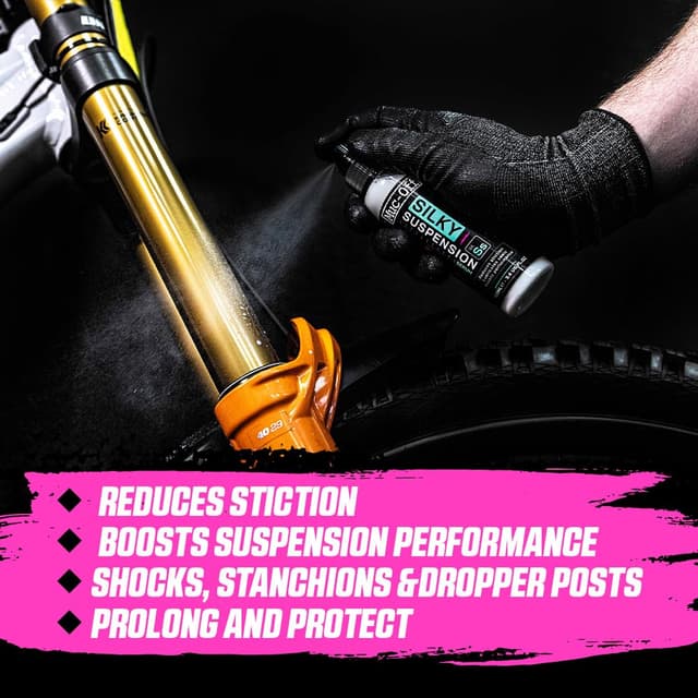 Detalle de Muc-Off Silky Suspension Serum 100 ml : sérum protecteur pour suspensions de vélo
