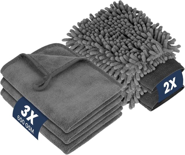 Imagen de flintronic Kit limpieza coche bayetas microfibra 5 peças en OfertitasTOP