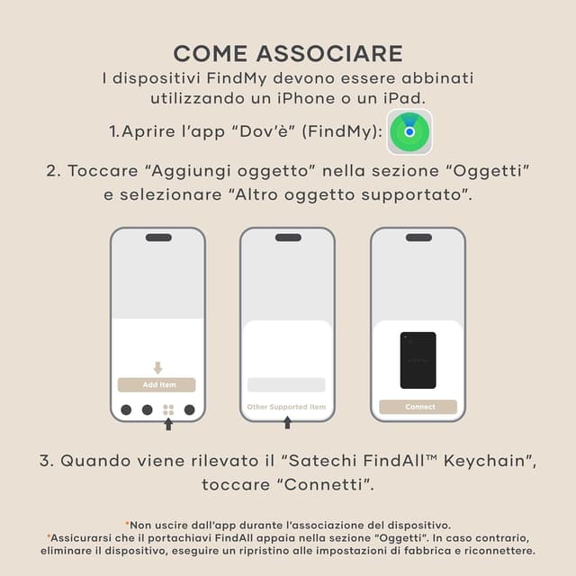 Thumbnail 6 de SATECHI FindAll localizzatore per chiavi con Apple Find My, ricarica wireless e avviso acustico potente (beige)