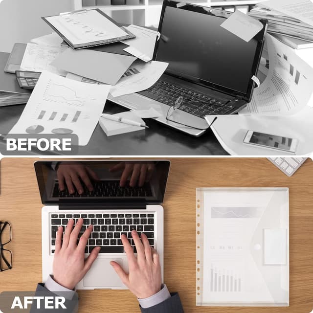 Detalle 2 de Carpetas A4 transparentes 20 unidades