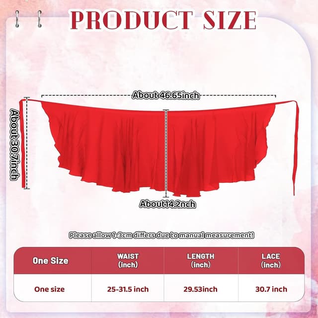 Detalle 2 de Baisdan Ballet Wrap Skirt 33cm length 🩰