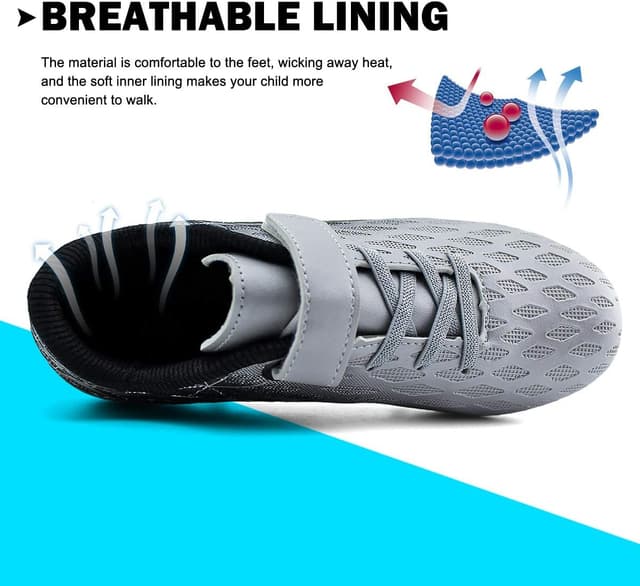 Thumbnail 4 de brooman Kids Firm Ground Soccer Cleats 1️⃣0