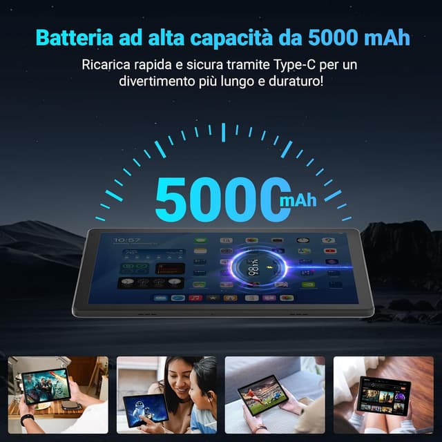 Thumbnail 6 de Laptok Tablet 10.1" Android 15, 16GB RAM