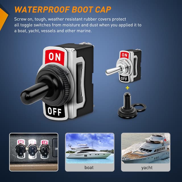 Thumbnail 5 de Nilight 90012E Rocker Toggle Switch 15A