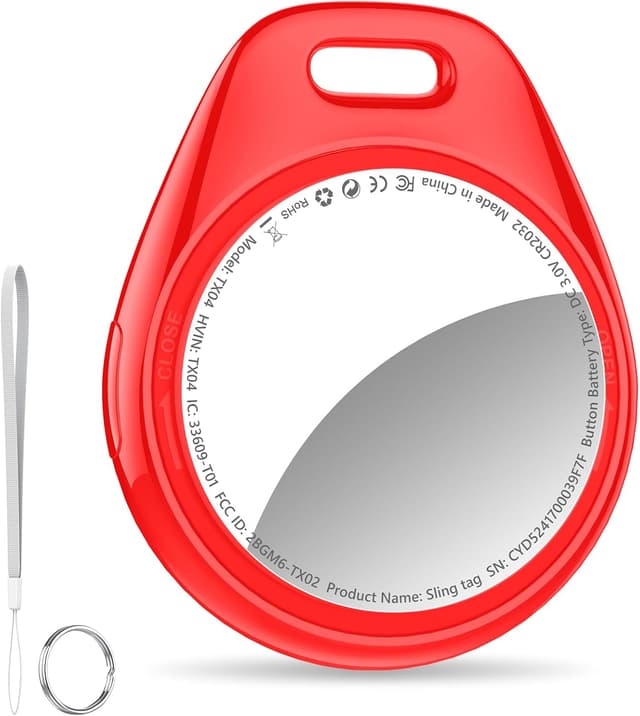Detalle de Tukio Air Tracker 1 confezione, rosso brillante | Localizzatore Bluetooth e cercatore con suono