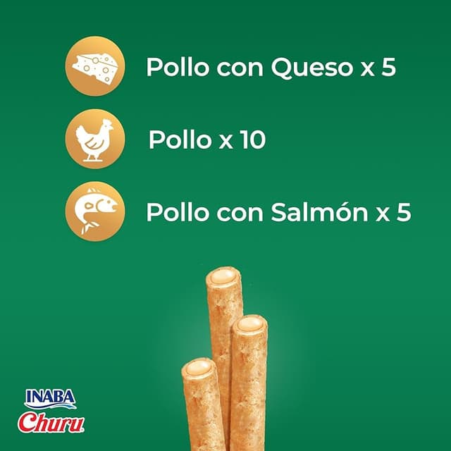 Thumbnail 1 de INABA Churu Rolls 240 g — palitos de pollo para perro