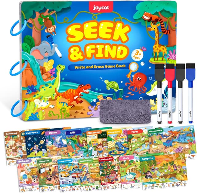 Imagen de JoyCat Seek & Find Game Book 15 themes en OfertitasTOP