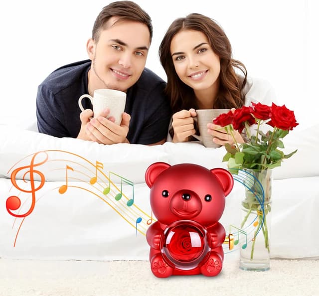 Thumbnail 2 de goldmiky Ours Rose Éternelle Coffret cadeau 🌹