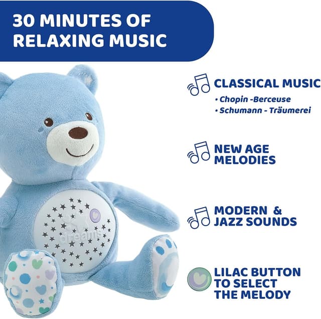 Thumbnail 2 de Chicco First Dreams Ours en Peluche Musical