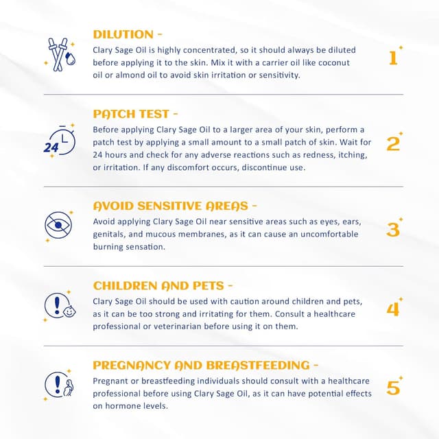 Detalle de HIQILI Clary Sage Essential Oil 100ml (100% pure, undiluted) for aromatherapy, massage, bath and skincare