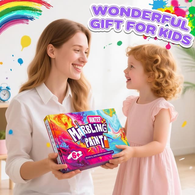 Thumbnail 6 de Lovchil Water Marbling Paint Kit for Kids 🎨