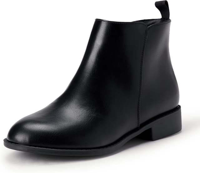 Detalle de Amazon Essentials Mädchen-Stiefeletten mit seitlichem Reißverschluss – komfortabel fürs tägliche Laufen