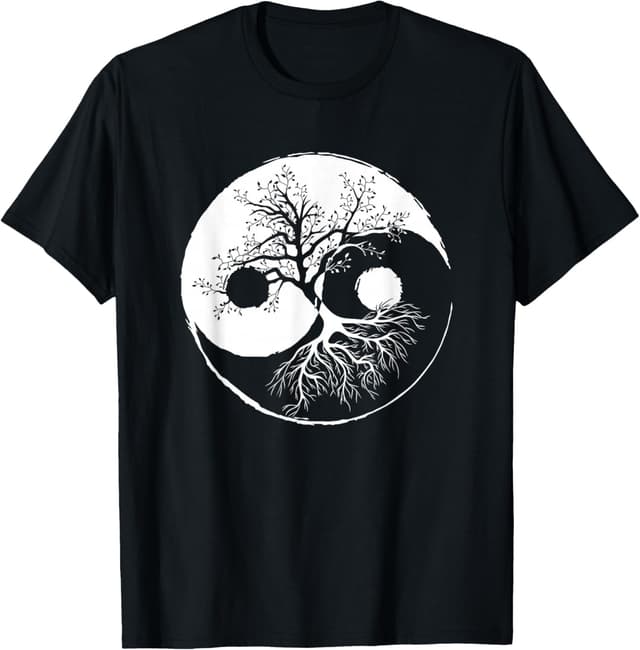 Detalle de Yin et Yang Arbre Balance T-Shirt