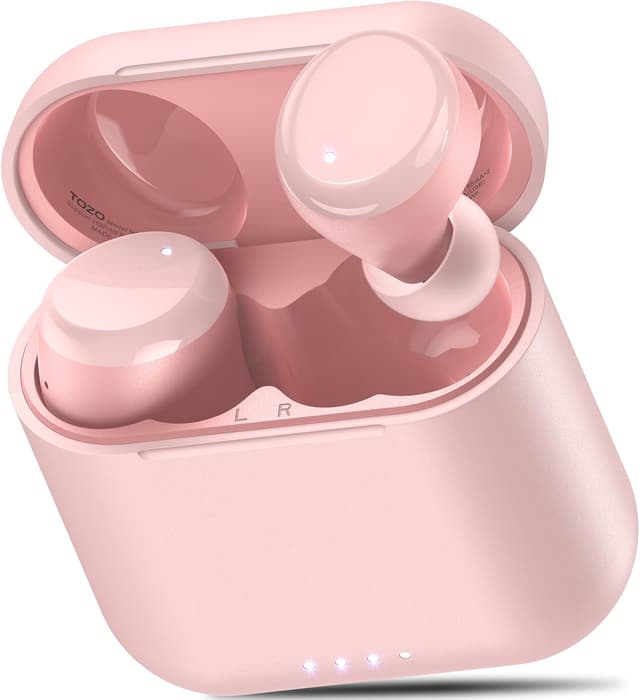 Detalle de TOZO T6 Wireless Earbuds (Bluetooth 5.3) with Wireless Charging, IPX8 and App EQ
