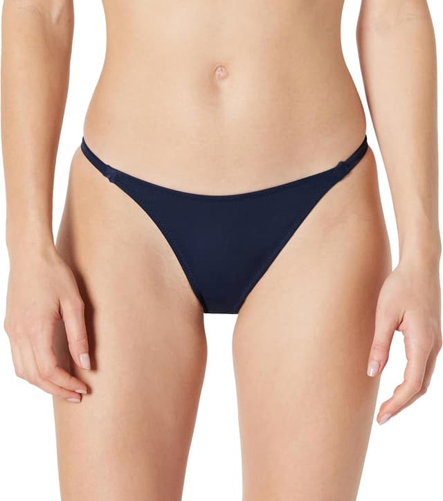 Detalle de Amazon Essentials women’s no-tie string swim bikini bottom (low-rise, quick-dry)