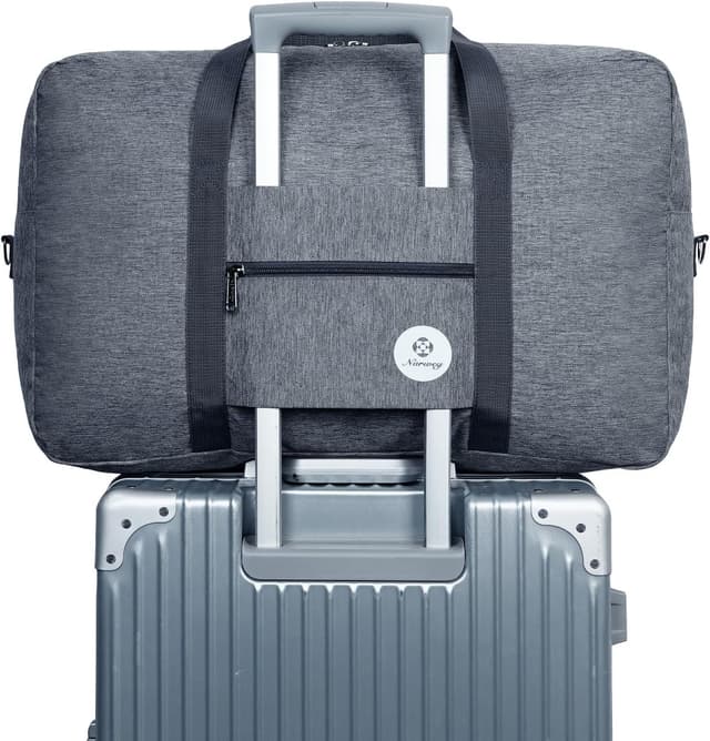 Detalle de for Airlines Large Cabin Bag 56x45x25 Foldable Travel Duffel Bag Holdall Tote (40L) – Thick Series Grey