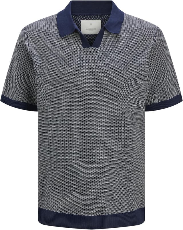 Detalle 2 de JACK & JONES Gestricktes Polo Einfarbig