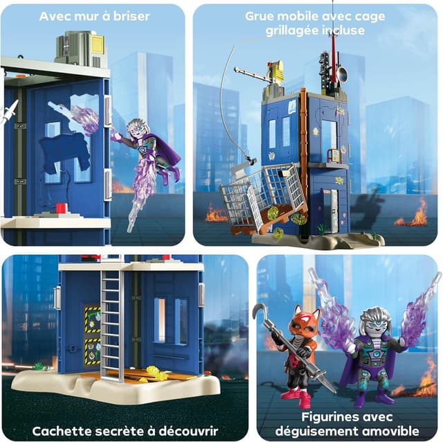 Detalle 2 de PLAYMOBIL Heroes – Duel à la Tour du héros (72022) : kit de jeu d’action avec figurines et accessoires