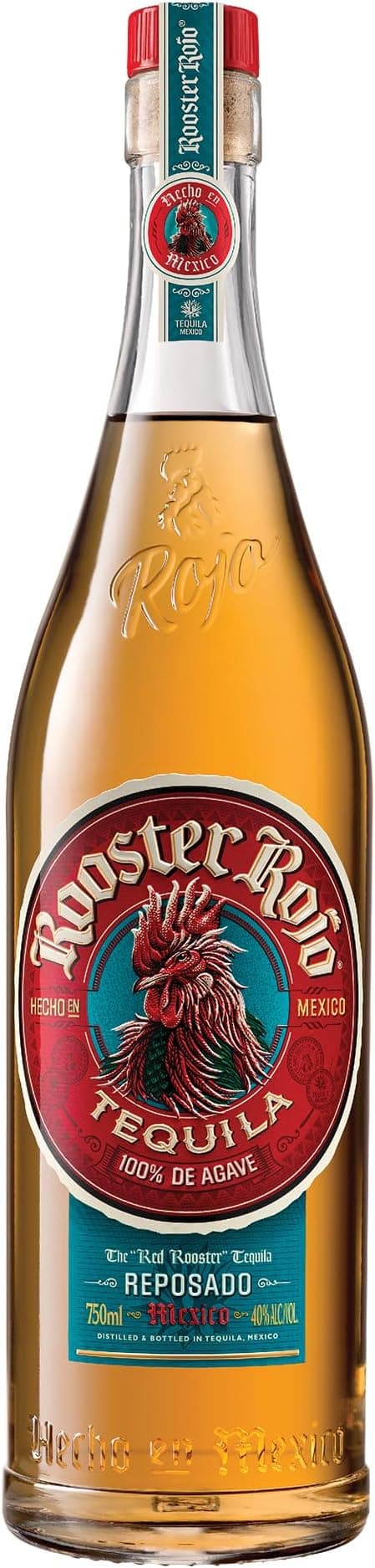 Imagen de Rooster Rojo Reposado Tequila 🥃 70cl en OfertitasTOP