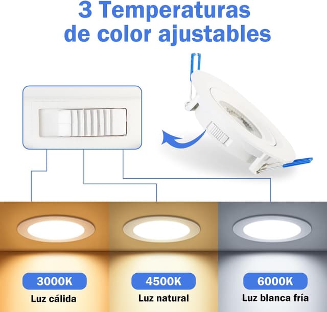 Thumbnail 1 de Heromind 6 Downlight LED Empotrable 5W ⬜ Orientable