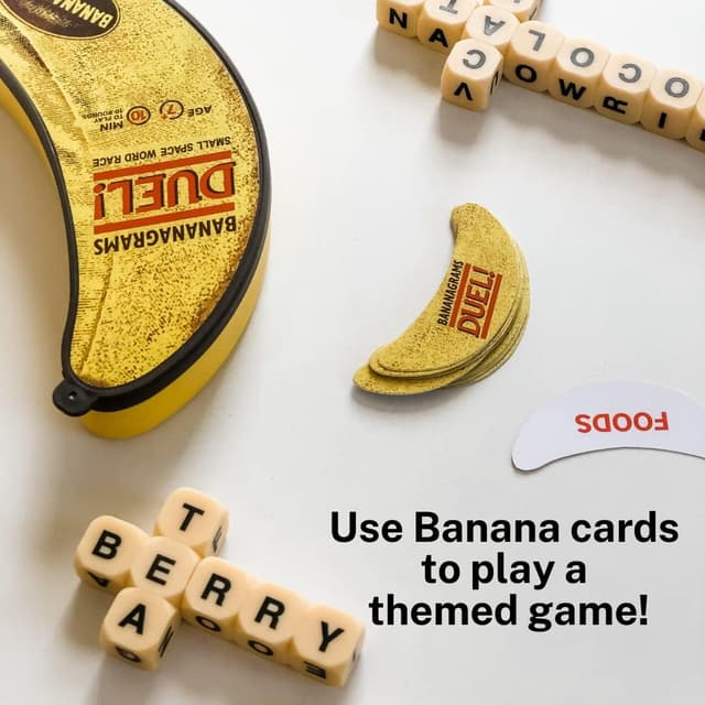 Detalle de Bananagrams Duel (Word Game) for 2 Players, Ages 7+