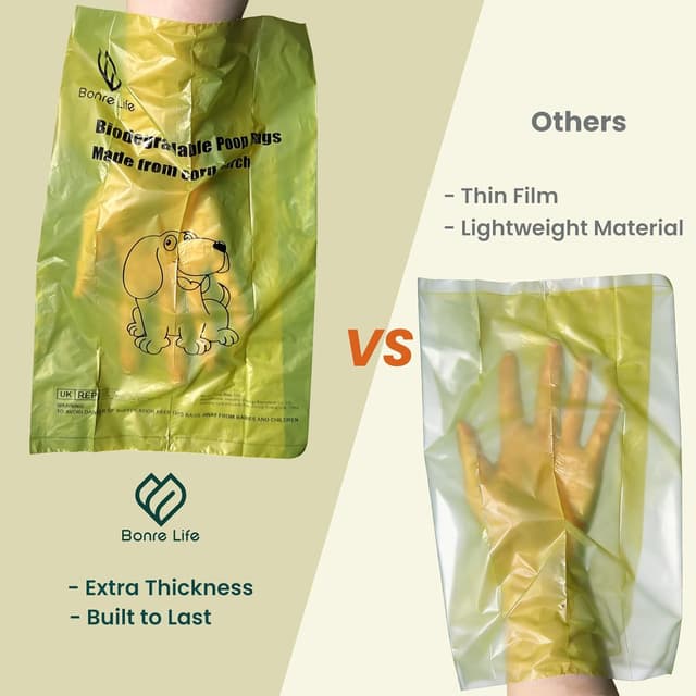 Detalle de Bonre Life Dog Poop Bags 540 biodegradable