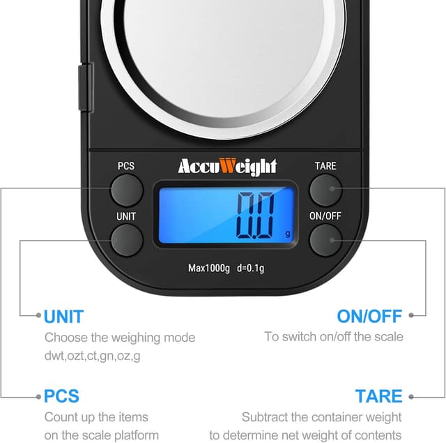 Thumbnail 3 de ACCUWEIGHT 255 Báscula de Cocina 1000 g