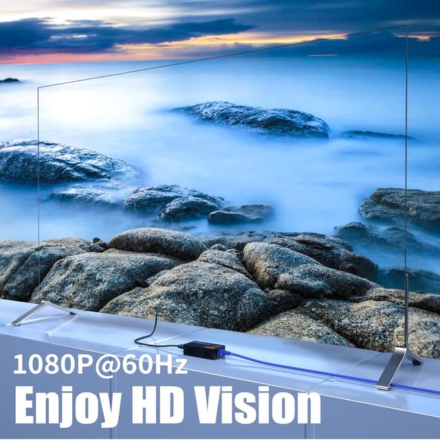 Detalle de DT273P HDMI-Extender über IP (Ethernet, bis zu 120 m) mit POE & 1-zu-Mehrfach-Übertragung