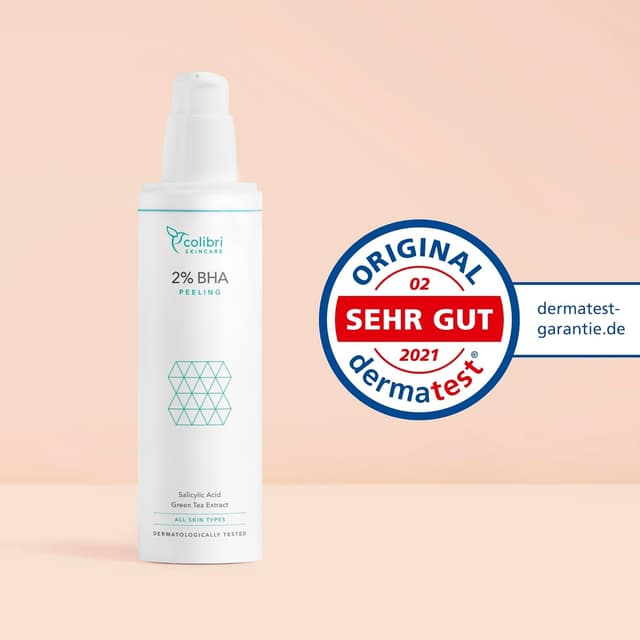 Detalle 2 de colibri skincare 2% BHA Peeling viso chimico al 2% di acido salicilico (100 ml)