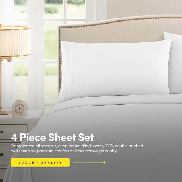 Detalle 2 de 1500 Supreme Collection Queen Sheet Set 16