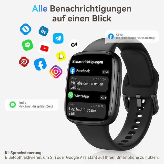 Detalle 2 de Montre connectée AMOLED 1.85" 3ATM