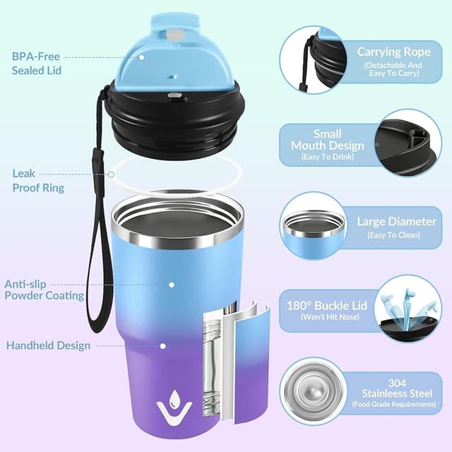 Detalle 2 de HoneyHolly Termo Café 600 ml de acero inoxidable