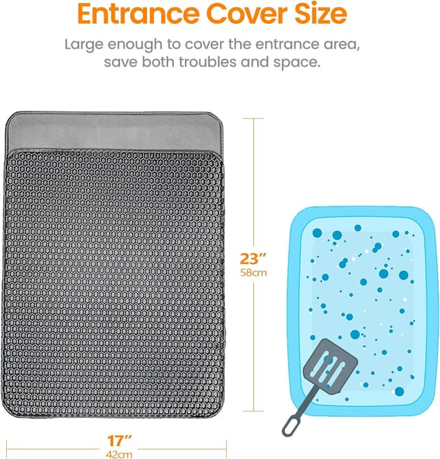 Thumbnail 1 de Conlun Katzenstreu Matte 58×42 cm 🐾