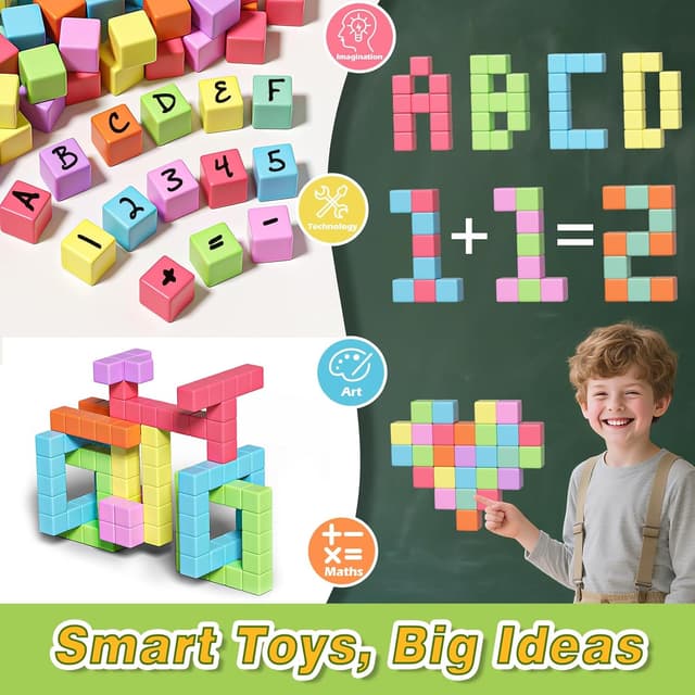 Thumbnail 4 de Apluses Magnetic Blocks 100 pcs 🧩