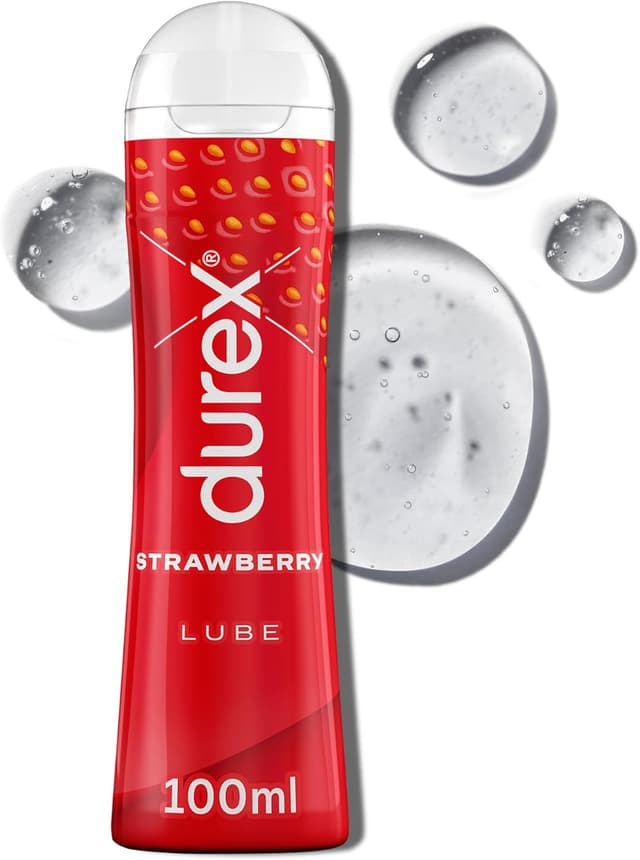 Imagen de Durex Strawberry Flavoured Lube 100ml 🍆 en OfertitasTOP