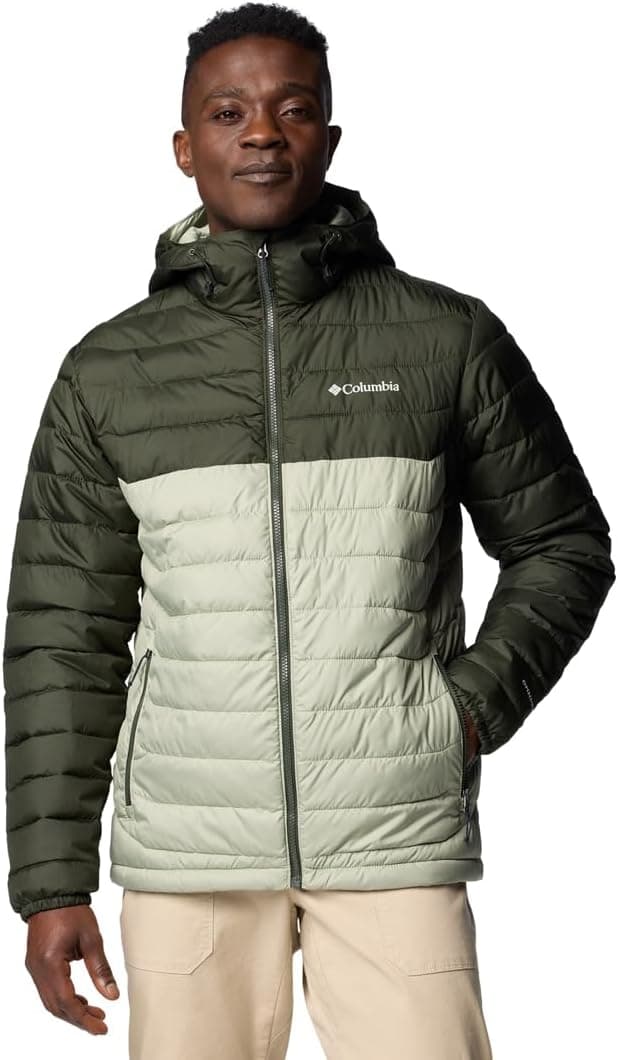 Detalle 2 de Columbia Men’s Powder Lite Hooded Puffer Jacket (Pack of 1) — Black, XXL