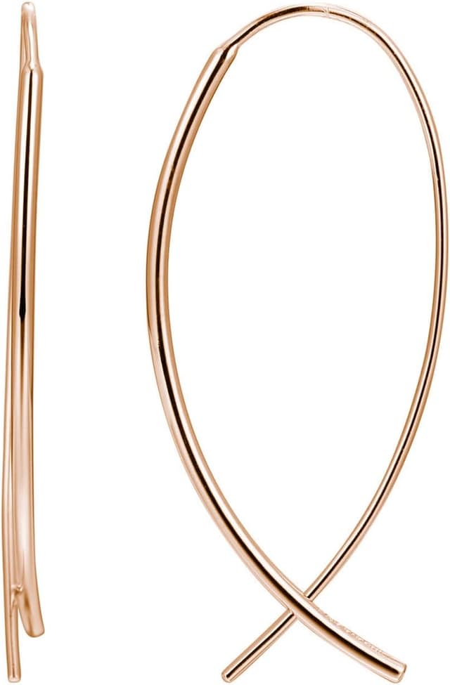Thumbnail 1 de Amazon Essentials 14k Rose Gold Plated Threader Earrings