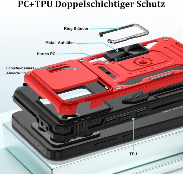Detalle 2 de Jshru Hülle für Xiaomi 14T, stoßfest