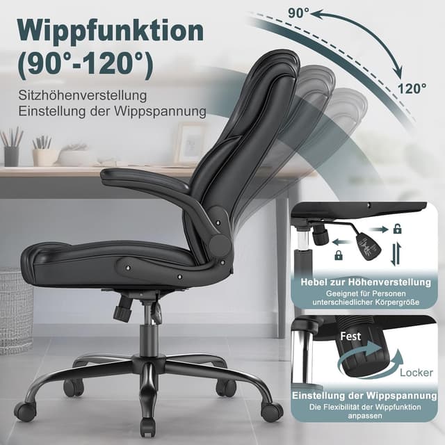 Thumbnail 3 de AnyGod Silla ergonómica de cuero 136 kg