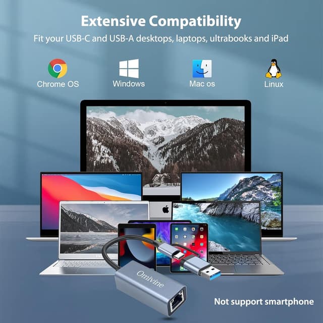 Thumbnail 6 de USB C auf Ethernet Adapter 1000 Mbps