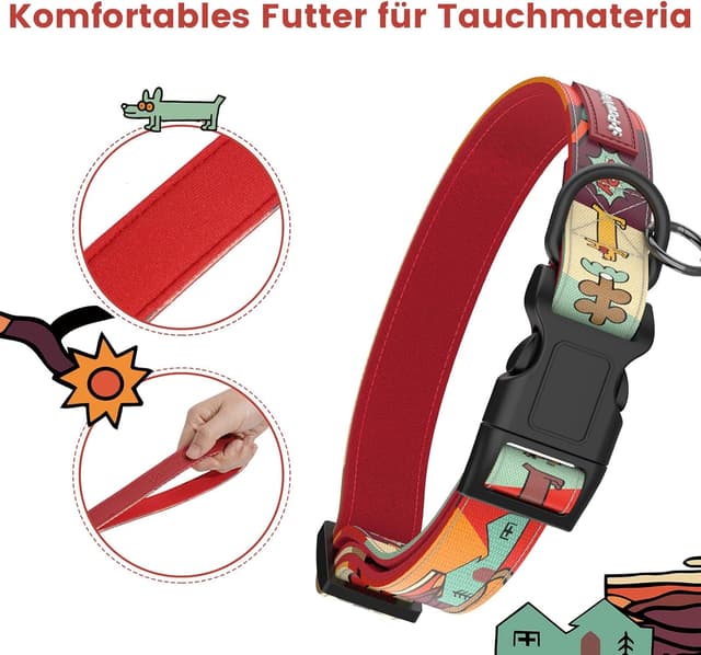 Detalle 1 de Sonnenaufgangs Stil Hundeleine Set S 1,5 m