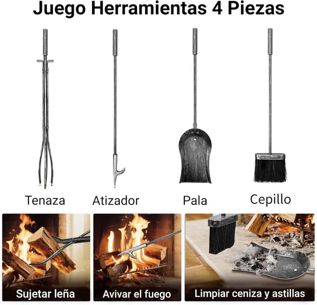 Thumbnail 5 de Amagabeli Estante para Leña 73,9 cm