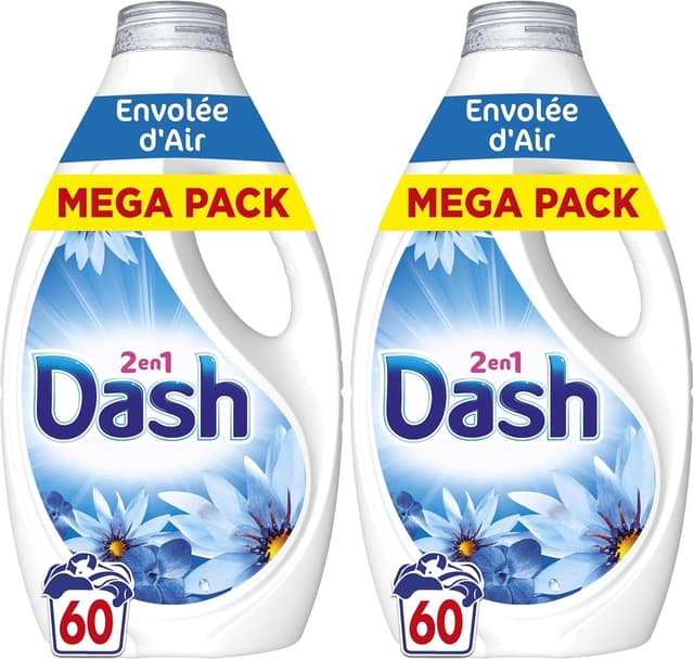 Thumbnail 6 de Dash 2en1 Lessive liquide Envolée d'Air 60 lavages