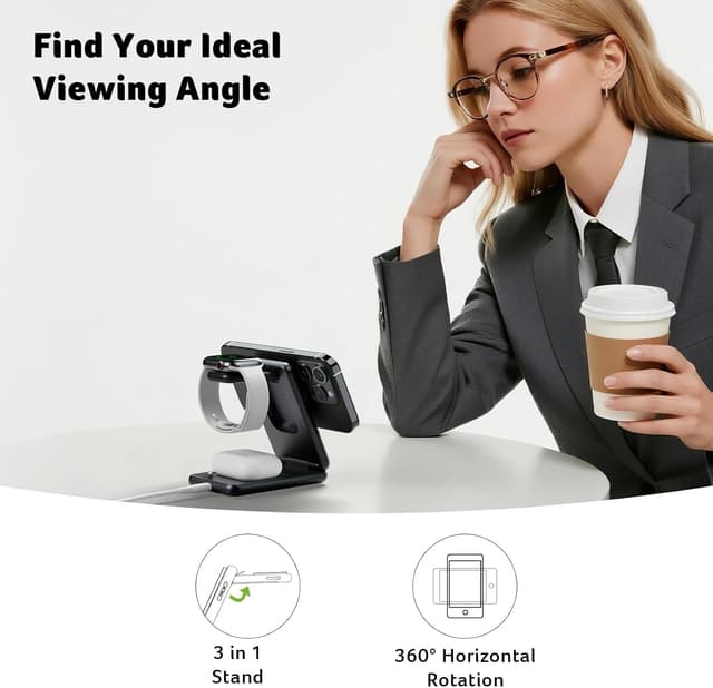 Detalle de Acer 3-in-1 Charging Station 15W MagSafe for iPhone