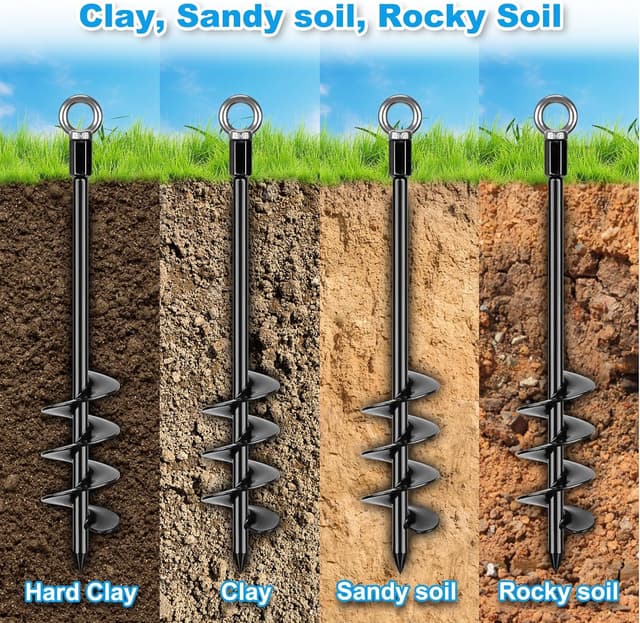 Thumbnail 6 de BeneLabel Zeltheringe Bodenanker 47 cm