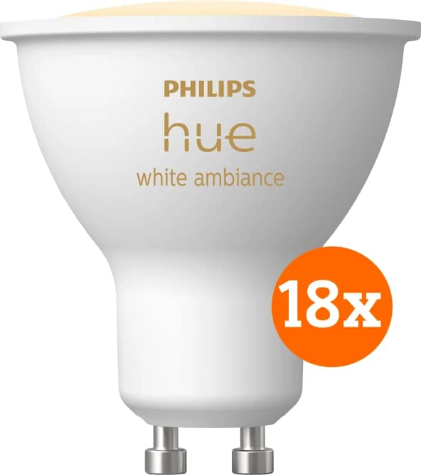 Thumbnail 7 de Philips Hue White Ambiance GU10 18er-Pack