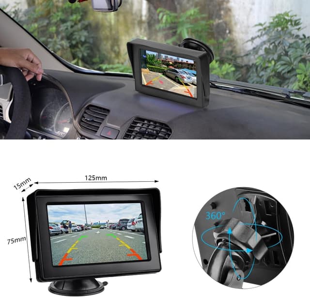 Thumbnail 4 de Jansite Cámara marcha atrás 4.3"