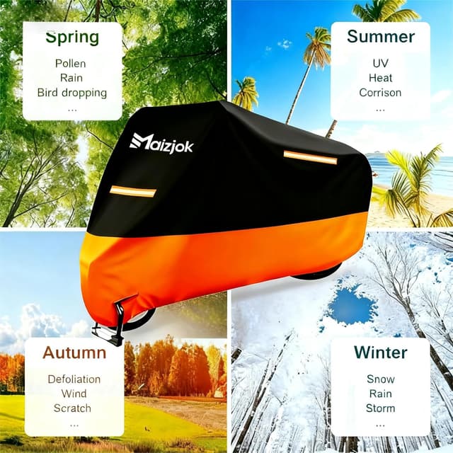 Thumbnail 5 de Maizjok Motorbike Cover Waterproof Outdoor