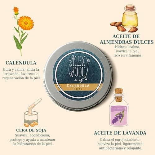 Detalle 1 de The Ilex Wood Vegan Caléndula Salve