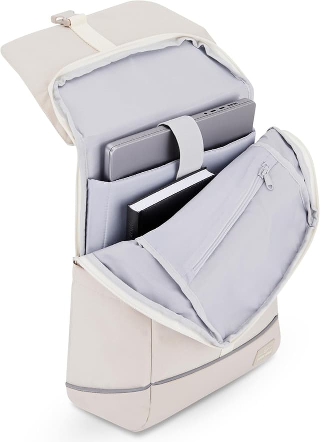 Thumbnail 6 de Johnny Urban Mika Bike : sacoche arrière vélo 2 en 1 beige avec sac à dos et compartiment PC 16 pouces